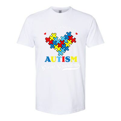 IM A Proud Great Grandma Autism Awareness Autistic Grandson Gift Softstyle CVC T-Shirt