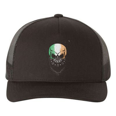 Irish American Pride Skull Saint Patrick's Day Yupoong Adult 5-Panel Trucker Hat