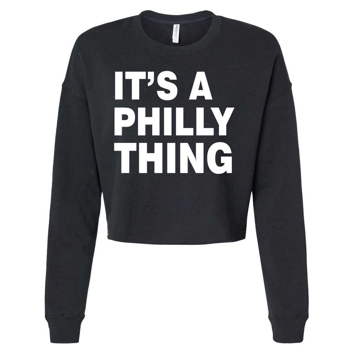 Its A Philly Thing Philadelphia Fan Cropped Pullover Crew