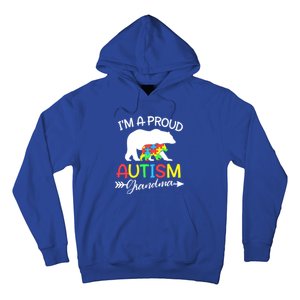 I'm A Proud Autism Grandma Bear Puzzle Autism Awareness Gift Hoodie