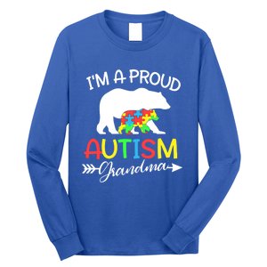 I'm A Proud Autism Grandma Bear Puzzle Autism Awareness Gift Long Sleeve Shirt