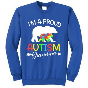 I'm A Proud Autism Grandma Bear Puzzle Autism Awareness Gift Sweatshirt