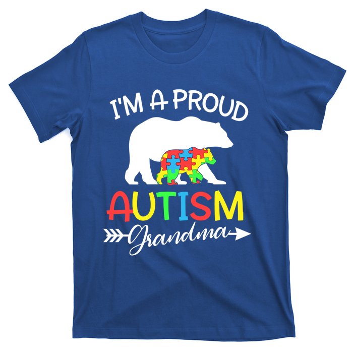 I'm A Proud Autism Grandma Bear Puzzle Autism Awareness Gift T-Shirt