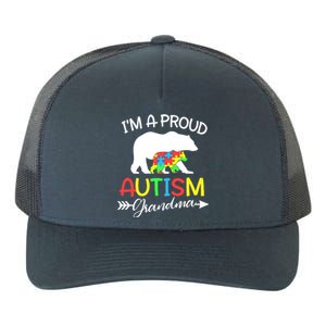 I'm A Proud Autism Grandma Bear Puzzle Autism Awareness Gift Yupoong Adult 5-Panel Trucker Hat