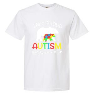 I'm A Proud Autism Grandma Bear Puzzle Autism Awareness Gift Garment-Dyed Heavyweight T-Shirt