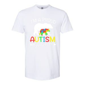 I'm A Proud Autism Grandma Bear Puzzle Autism Awareness Gift Softstyle CVC T-Shirt