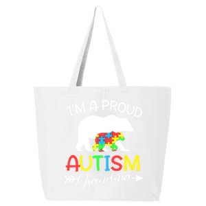 I'm A Proud Autism Grandma Bear Puzzle Autism Awareness Gift 25L Jumbo Tote