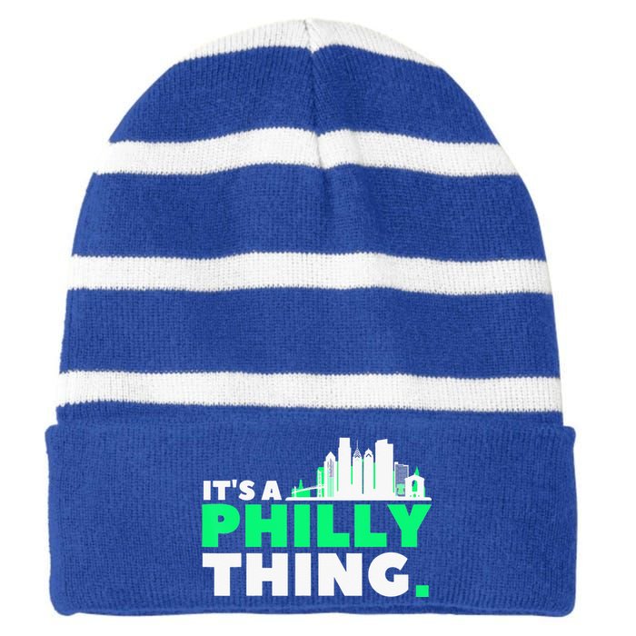 IT's A PHILLY THING Fan Its A Philadelphia Thing Striped Beanie with Solid Band