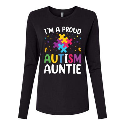 IM A Proud Autism Auntie Gift Womens Cotton Relaxed Long Sleeve T-Shirt