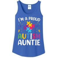 IM A Proud Autism Auntie Gift Ladies Essential Tank