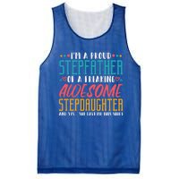 I'm A Proud Stepfather Of A Awesome Stepdaughter Stepdad Gift Mesh Reversible Basketball Jersey Tank