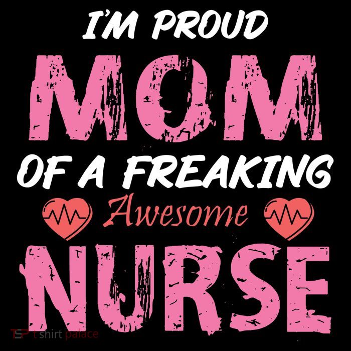 I'm A Proud Mom Of A Freaking Awesome Nurse Distressed Text Flexfit Unipanel Trucker Cap