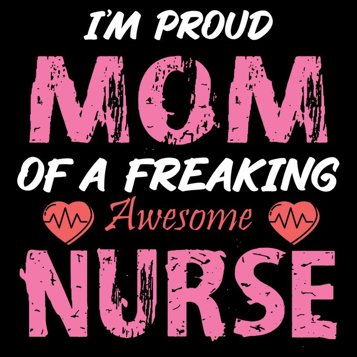 I'm A Proud Mom Of A Freaking Awesome Nurse Distressed Text Impact Tech Backpack
