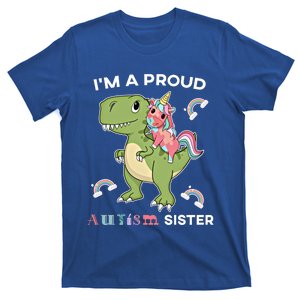 IM A Proud Sister Unicorn Autism Awareness Puzzle Gift T-Shirt