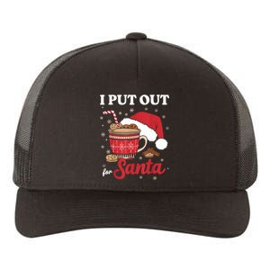 I Always Put Out For Santa Christmas Cookies And Milk Xmas Yupoong Adult 5-Panel Trucker Hat