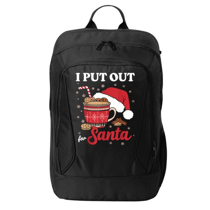 I Always Put Out For Santa Christmas Cookies And Milk Xmas City Backpack