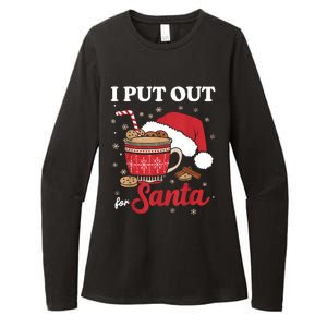 I Always Put Out For Santa Christmas Cookies And Milk Xmas Womens CVC Long Sleeve Shirt