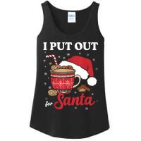 I Always Put Out For Santa Christmas Cookies And Milk Xmas Ladies Essential Tank