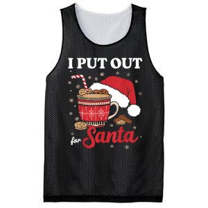 I Always Put Out For Santa Christmas Cookies And Milk Xmas Mesh Reversible Basketball Jersey Tank