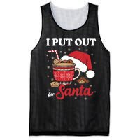 I Always Put Out For Santa Christmas Cookies And Milk Xmas Mesh Reversible Basketball Jersey Tank