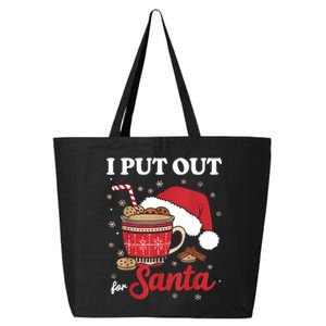 I Always Put Out For Santa Christmas Cookies And Milk Xmas 25L Jumbo Tote