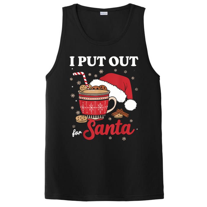 I Always Put Out For Santa Christmas Cookies And Milk Xmas PosiCharge Competitor Tank