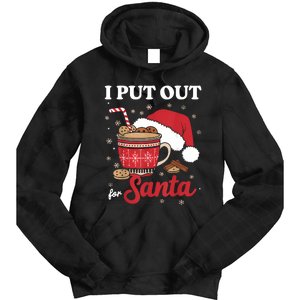 I Always Put Out For Santa Christmas Cookies And Milk Xmas Tie Dye Hoodie