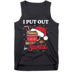 I Always Put Out For Santa Christmas Cookies And Milk Xmas Tank Top