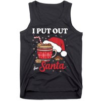 I Always Put Out For Santa Christmas Cookies And Milk Xmas Tank Top