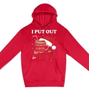 I Always Put Out For Santa Christmas Cookies And Milk Xmas Premium Pullover Hoodie