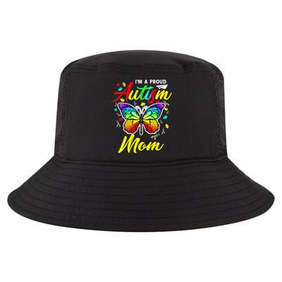 I'm A Proud Autism Mom Autism Awareness Butterfly Gifts Cool Comfort Performance Bucket Hat