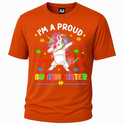 IM A Proud Autism Sister Funny Gift Cooling Performance Crew T-Shirt