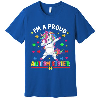 IM A Proud Autism Sister Funny Gift Premium T-Shirt