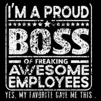 IM A Proud Boss Of Freaking Awesome Employees Office Gifts Doggie Tank