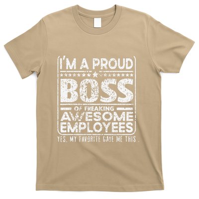 IM A Proud Boss Of Freaking Awesome Employees Office Gifts T-Shirt