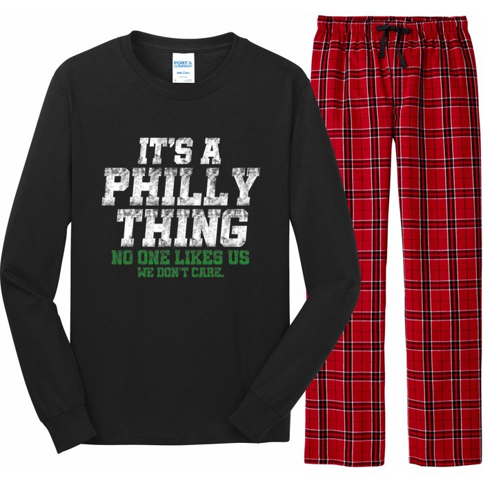 It's A Philly Thing No One Likes Us We Don't Care Philly Fan Long Sleeve Pajama Set