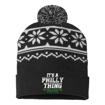 It's A Philly Thing No One Likes Us We Don't Care Philly Fan USA-Made Snowflake Beanie