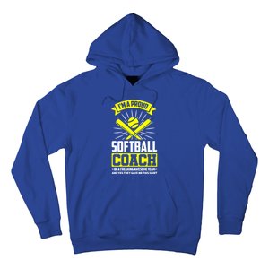 I'm A Proud Softball Coach Of An Awesome Team Coaching Gift Hoodie