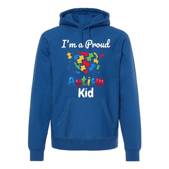 IM A Proud Autism Heart Funny Gift Premium Hoodie