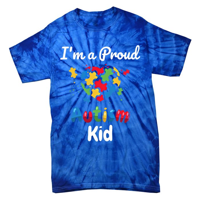 IM A Proud Autism Heart Funny Gift Tie-Dye T-Shirt