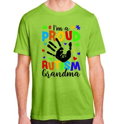 I'm A Proud Autism Grandma Autism Awareness Gift Adult ChromaSoft Performance T-Shirt