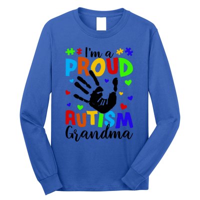 I'm A Proud Autism Grandma Autism Awareness Gift Long Sleeve Shirt