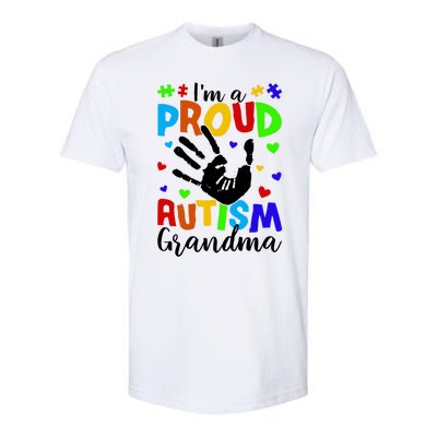 I'm A Proud Autism Grandma Autism Awareness Gift Softstyle CVC T-Shirt