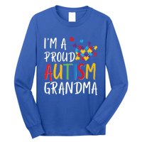 I'm A Proud Autism Grandma Awareness Puzzle Ribbon Gift Long Sleeve Shirt