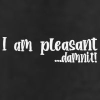 I Am Pleasant Damnit 7 Panel Mesh Trucker Snapback Hat
