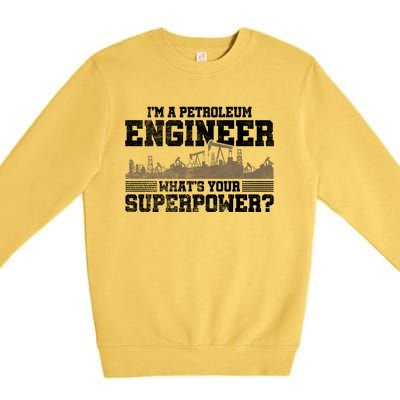 Im A Petroleum Engineer Whats Your Superpower Great Gift Premium Crewneck Sweatshirt