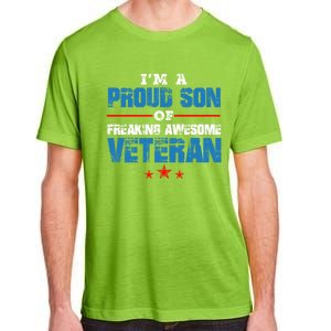 I'm A Proud Son Of Freaking Awesome Veteran Dad Gift Adult ChromaSoft Performance T-Shirt