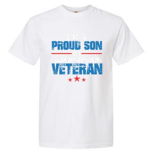 I'm A Proud Son Of Freaking Awesome Veteran Dad Gift Garment-Dyed Heavyweight T-Shirt