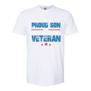 I'm A Proud Son Of Freaking Awesome Veteran Dad Gift Softstyle CVC T-Shirt