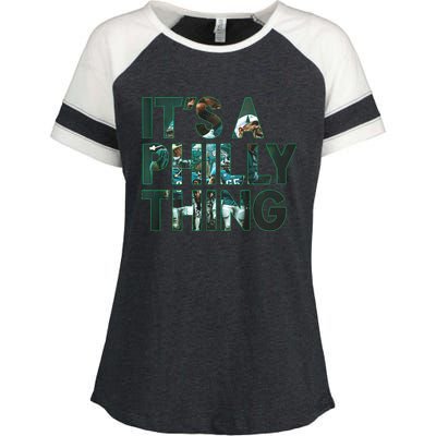 It's A Philly Thing Fan Enza Ladies Jersey Colorblock Tee